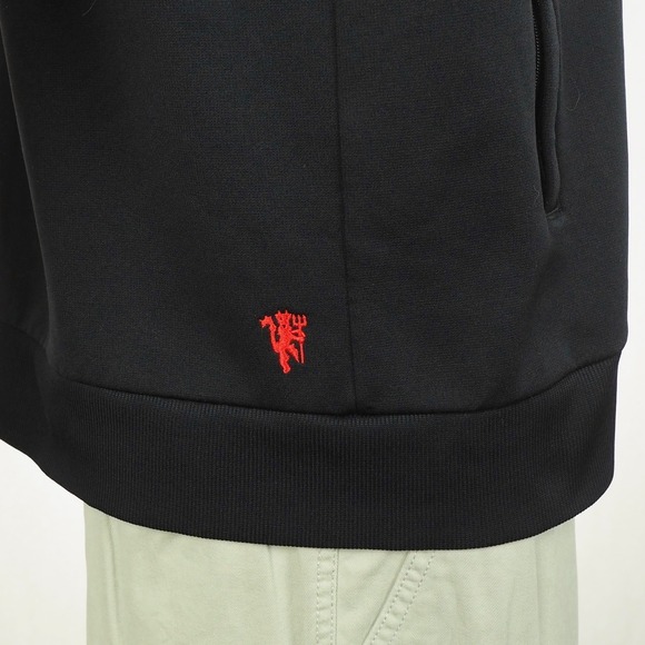 Adidas Manchester United FC Full-Zip Hoodie Jacket Mens Large Soccer Sweatshirt - Picture 4 of 5